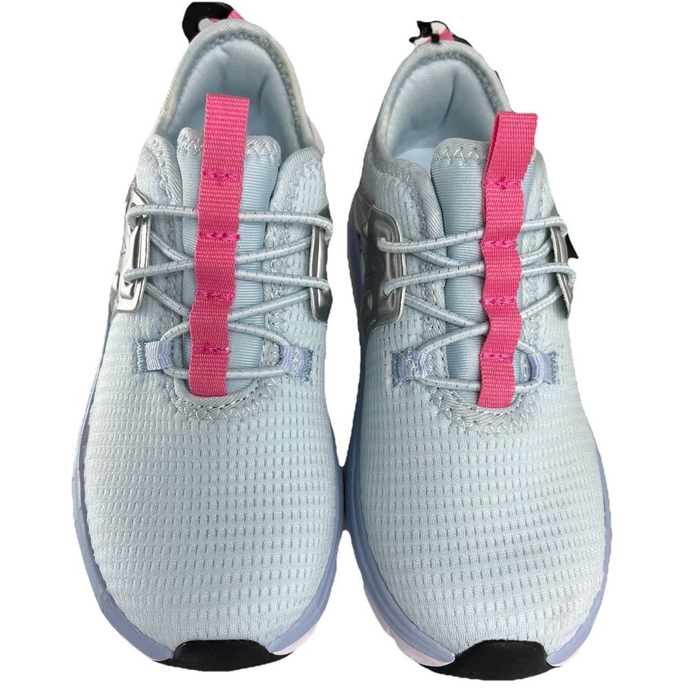 Athletic Works Jogger Sneakers Toddler Girl Size 11 Blue PinkComfort Rubber Sole - Picture 7 of 12
